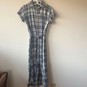 linen cotton blend jones new york dress